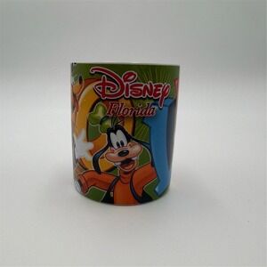 Disney Florida LOVE Mug Jerry Leigh Mickey Mouse Donald Duck Goofy Pluto